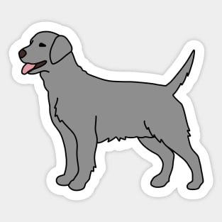 Silver Labrador Sticker